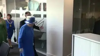 Queen Elizabeth II in University of Strathclyde (Technology and Innovation Centre) TIC, Level 7 Tour