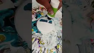 Oddly Satisfying ASMR | Fluid Art | Acrylic Pouring #shorts