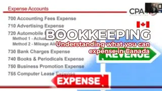 Bookkeeping: Understanding what you can Expense in Canada