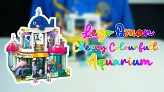 Qman Cherry Colorful Holiday Blue Whale Aquarium Ikan Lego Compatible Brick 2012