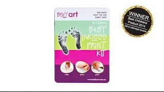 How to take your baby footprints with Baby Made (formerly Belly Art) Inkless Print Kit