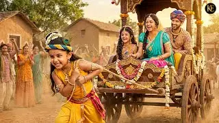 जब बाल कान्हा ने स्वयं मइया-बाबा को रथ पर बैठाकर कैलाश पर्वत तक खींचा || YMKN || Shree Krishan leela