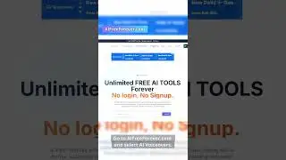 Free Al Voiceover Generator - Unlimited Al Credits Online tool