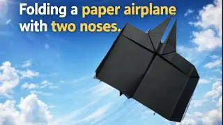 How to Fold a Paper Airplane with Two Noses | Easy Origami Plane That Flies Far