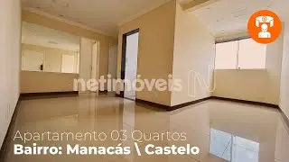 VENDA: APARTAMENTO 03 QUARTOS - MANAC&Aacute;S/ CASTELO - BH/ MG (C&Oacute;DIGO: 787843)