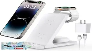 Wireless Charging Station 3 in 1 Fast Wireless Charger Stand for Multiple