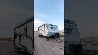 Renovated 26ft RV Toy Hauler Full-time Travel Walkthrough Tour #Shorts
