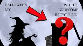 DIY GRUESOME DOLLAR TREE HALLOWEEN DECOR- WITCH'S LOCALLY SOURCED POTION INGREDIENTS OR RECYCLE BIN