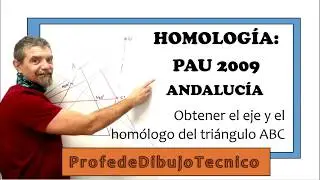 #PAU ANDALUC&Iacute;A 2009  #HOMOLOG&Iacute;A Hallar eje y figura hom&oacute;loga (O+puntos dobles)