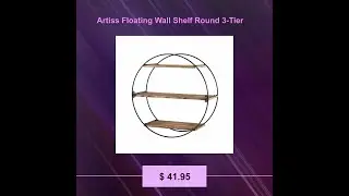 Artiss Floating Wall Shelf Round 3-Tier
