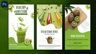 Drink Product Poster Design in Photoshop | Photoshop Poster Design Tutorial in Hindi/हिन्दी