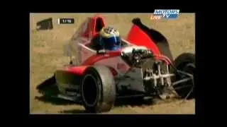 Sam Bird 2006 Formula Renault Wreck at Donington