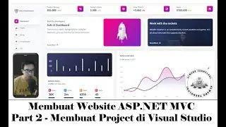 Part 2 - Membuat Project di Visual Studio (Dashboard) | Tutorial Website .NET (C#)