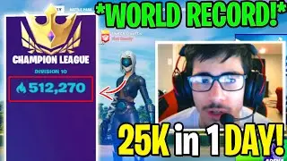 512,000 Arena Point Player *SHOCKED* ENTIRE Fortnite COMMUNITY with WORLD RECORD! (1ST Worldwide)