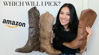 REVIEWING COWBOY BOOTS from AMAZON and PICKING MY FAVORITE