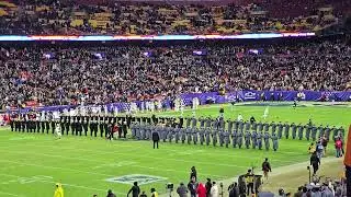 SecDef Lloyd Austin, Chair JCS Gen C.Q. Brown Half-Time Change Side of Field at 2024 Army-Navy Game