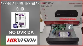 como Instalar o HD no DVR HIKVISION passo a passo MODELO: IDS-7204HGI-M1/CVBS #hikvision #cftv #cctv