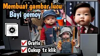 VIRAL!! Cara membuat gambar lucu Bayi gemoy pakai Ai || Tanpa aplikasi