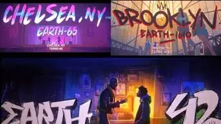 All Earths Title Cards - Spider-man: Across The Spiderverse (2023)
