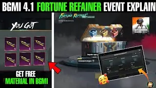 😲New Trick Get Free Material & Mythic Emblem In Bgmi | Bgmi 4.1 Fortune Refiner Event Explain