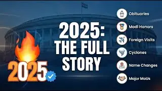 Current Affairs 2025 | In English | M Modi&rsquo;s Visits, Honors, MoUs, and More