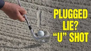 GOLF BUNKER SHOTS: How To Hit From A Plugged Lie (SPECIAL 