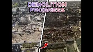 Smarter Demolition: Real-Time Progress and Material Tracking #dronesurveys