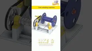 Cam winding machine, which can help winding wire and ropes in drums