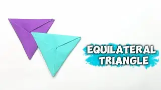 Origami equilateral triangle flicker how to make | Origami triangle