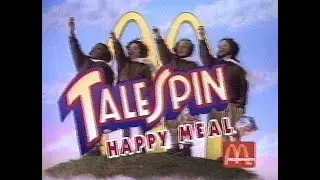 Sept 1990 McDonald's happy meal Talespin Disney toys TV commercial