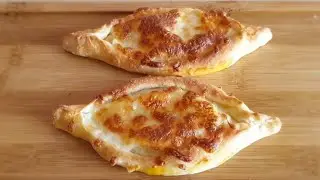 How To Make Turkish Cheese Pide At Home | Turkish Bread  | Cheese Pide Recipe with & without oven
