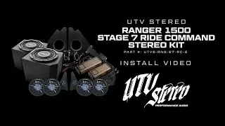 UTV Stereo Polaris&reg; Ranger 1500 Stage 7 Ride Command&reg; Stereo Kit