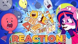 When BFDI & II Counterparts Collide!!! || BFDI x II 2025 Tour Announcement Videos REACTION