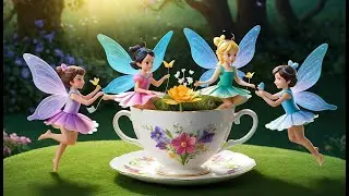Five Little Fairies in a Teacup Ride | Magical Counting Rhyme for Kids | Fairy Adventure Song