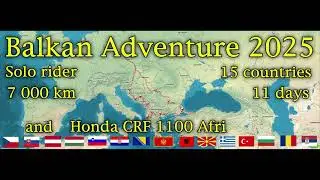 Balkan Adventure 2025 trailer-Honda Africa Twin