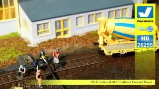 BEST MODEL TRAIN PRODUCTS Viessmann 26255 HO Functional DCC Railroad Cement Mixer