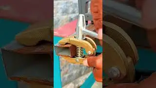 Strong welded grounding clamp #tools