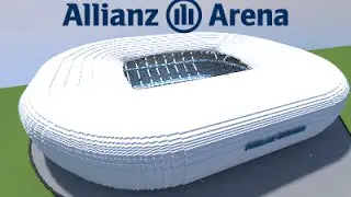 Minecraft - MEGABUILD - Allianz Arena (Bayern M&uuml;nchen) football Stadium [Official]