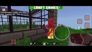 Dino craft world. (construyo recinto para los Velociraptores)