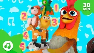 Counting in the Farm and More Fun Farm Songs for Kids👨🏻&zwj;🌾 [30 min] 🌈 FOR KIDS | Zenon the Farmer
