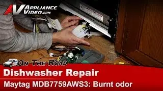 Maytag Dishwasher Repair - Burning Oder, Burnt Wires - Wire Harness