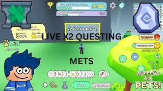 1ST ASCENSION QUESTING + METS LIVE | Roblox Collect All Pets