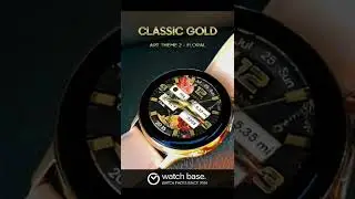 UNIQUE✨ Classic Gold #watchface for Samsung #smartwatch (Tizen)