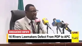 Rivers Speaker Amaewhule Leads 16 Lawmakers in Mass Defection from PDP to APC