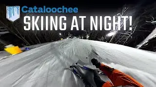 Cataloochee Ski Area at Night - North Carolina - Top to Bottom 4K