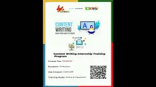 Content Writing Internship Training Program