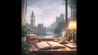 Studying on a rainy evening in London