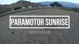 Paramotor Sunrise over Chelan WA