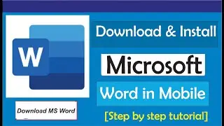 Как загрузить MS Word на мобильный телефон (загрузить и установить на Android)