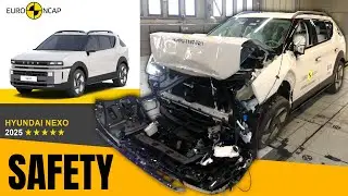 Краш-тесты Hyundai NEXO 2025 года: правда о его 5-звездочном рейтинге безопасности.